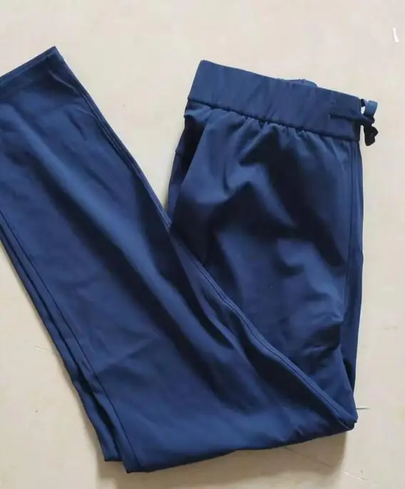 navy blue Monbeeph женские леггинсы из эластичной ткани с завязками брюки от harlan брюки длиной до щиколотки черные темно-синие - Цвет: navy blue