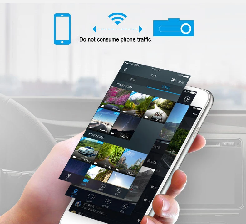 Мини камера DVR для автомобиля с WiFi камерой ночного видения HD 1296P Цифровой