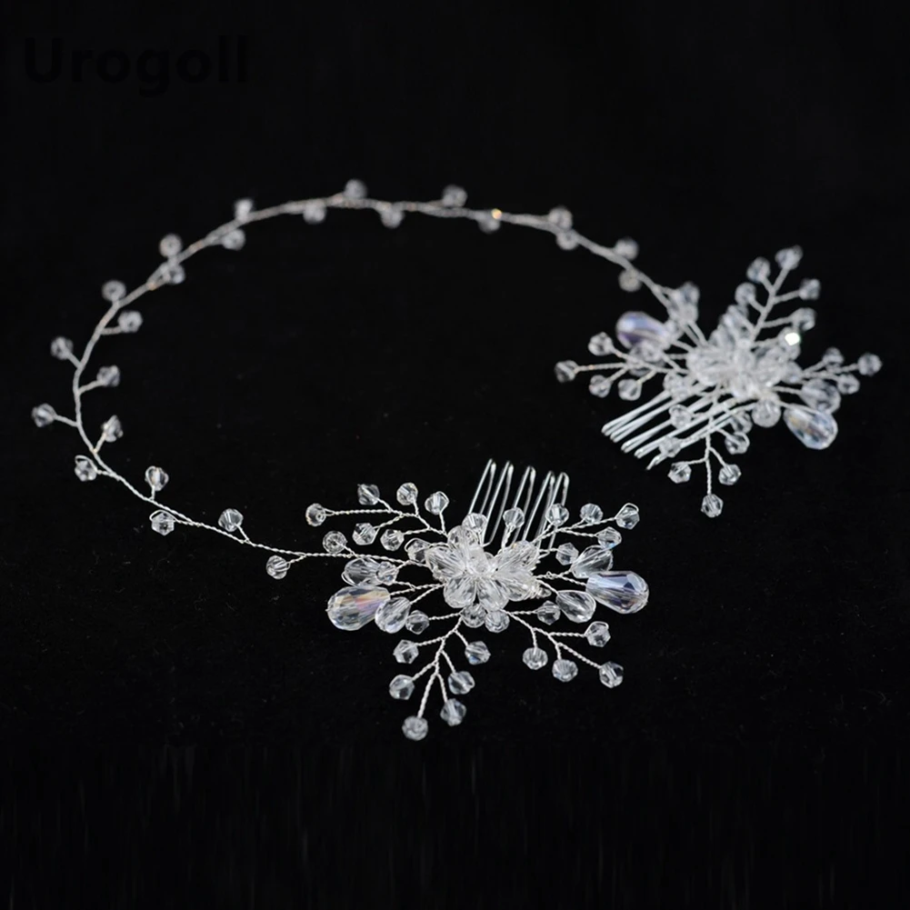 Hot Sale 2019 New Bride Wedding Accessories Trendy Rhinestone Teardrop Bridesmaid Romantic Headdress Flower Shaped Jewelry | Украшения и