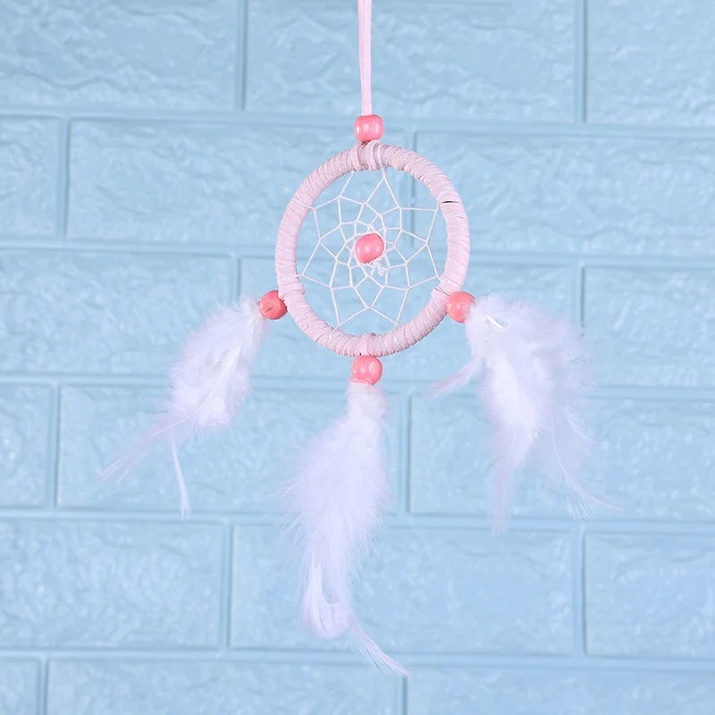 Car Pendant Ornaments Hanging Handmade Dream Catcher Fan Plush Rearview Mirror Decoration Gift Auto Interior Accessories | Автомобили и