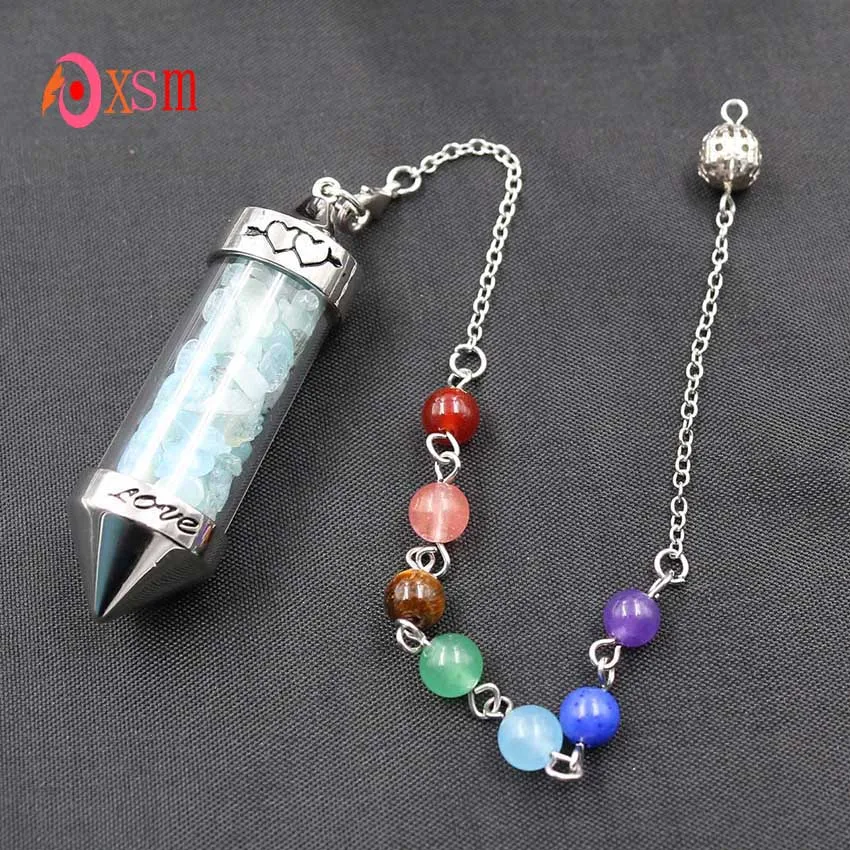 Xinshangmie Fashion Reiki раздавленные камни драгоценности 7 чакр каменная цепочка пирамида