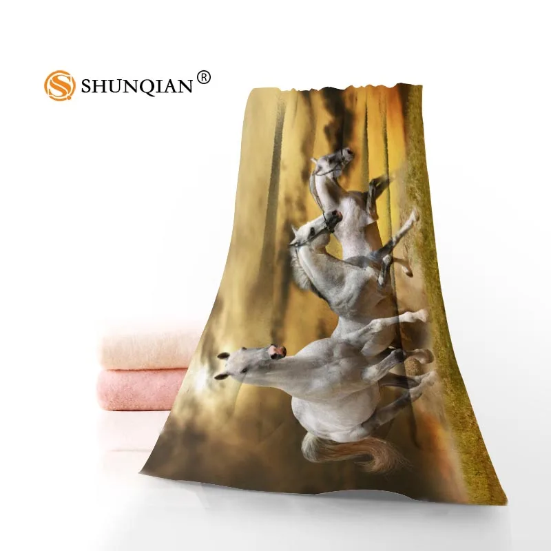 

Custom Horse 35x75cm 70x140cm Towels Facecloth Bath Towel Microfiber Washcloth Quick drying Sports Towel