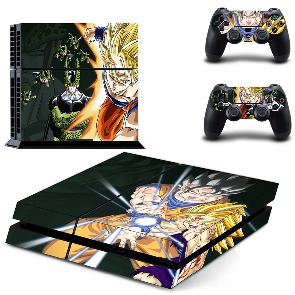 Наклейка на кожу DRAGON BALL Z ps4 Play Station 4 для Sony наклейки одна консоль и 2 контроллера