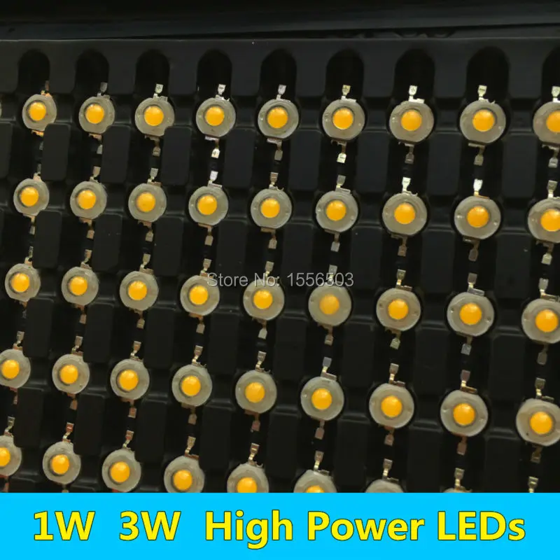 Светодиодный диодный чип мощный светодиодный светильник 100 шт. 1 Вт 3 белый теплый