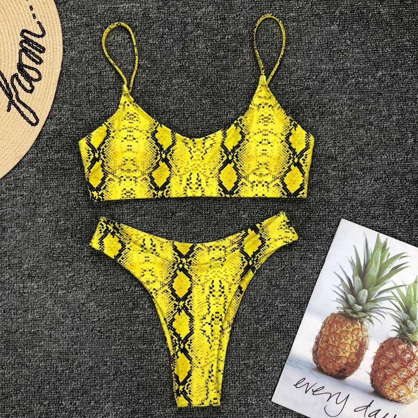 Бикини Леопардовый купальник Mujer розовый красный бикини Maillot De Bain Femme купальный костюм с пуш-ап женский сексуальный купальник бикини