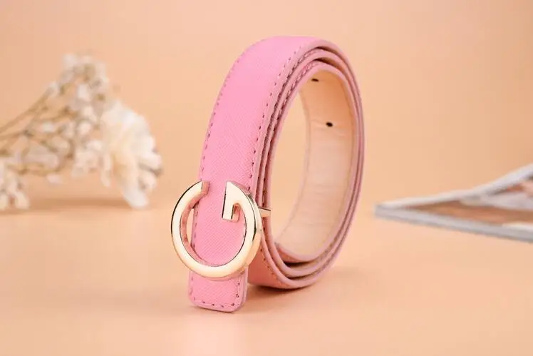 pink Стиль, ремни, роскошный дизайн, высокое качество, модный пояс для отдыха, Детский пояс для мальчиков и девочек, пояс с металлической пряжкой - Цвет: pink