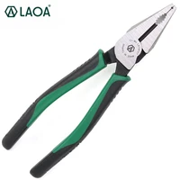 laoa 68 strong american style cr mo material combination pliers wire cutter diagonal plier fishing plier made in taiwan