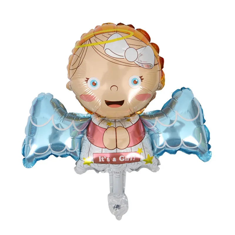 

Mini Baby Angel foil balloons Children party globos birthday party decorations kids air balloon baby shower event party supplies