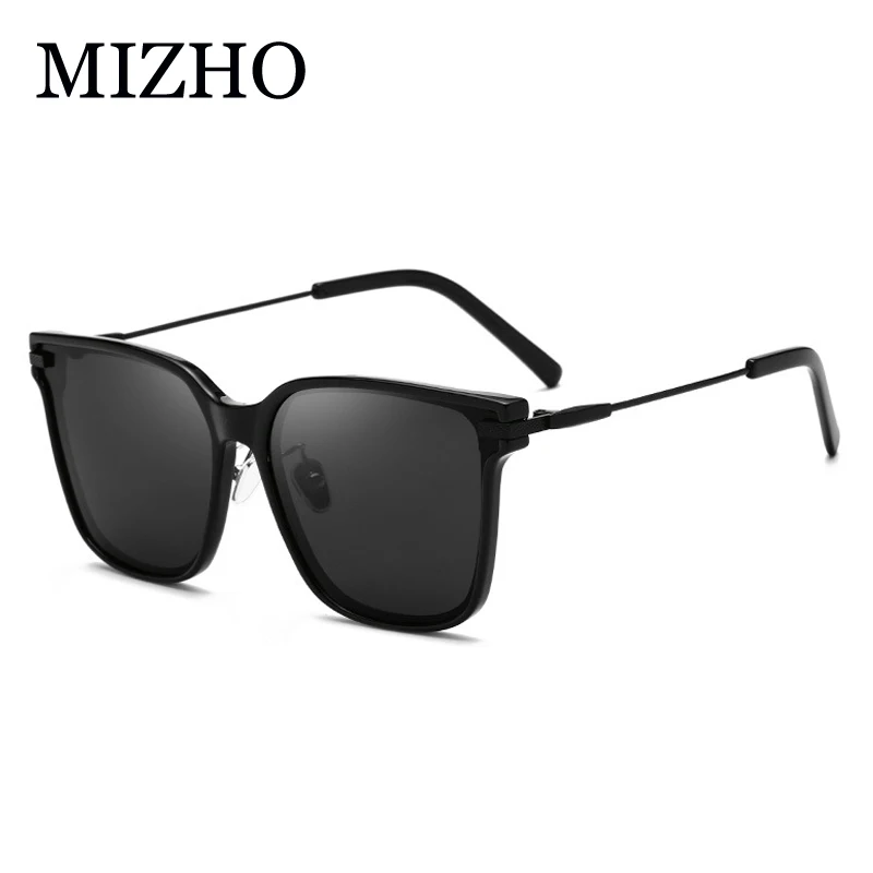 

MIZHO New Square Sunglasses Polarized Men Designer Mirror Women Sun glasses Luxury Alloy Frames Gafas de sol Eyewear Shades