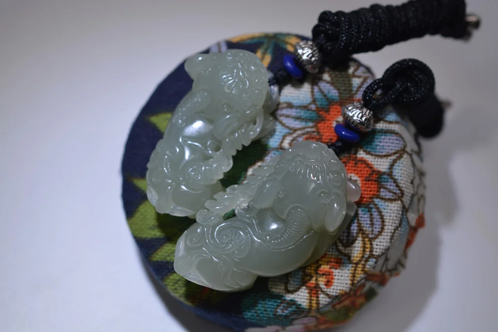 XinJiang HeTian Jade подвеска, Прямая поставка, счастливый амулет, пара влюбленных, отважных солдат, ожерелье для мужчин и женщин с цепочкой