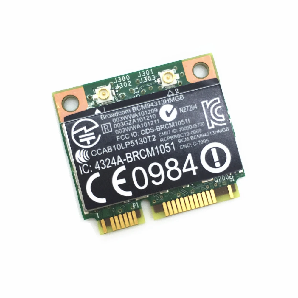 Оригинальная оптовая продажа новая карта BroadCom BCM94313HMGB BCM4313 802.11N Wi Fi Bluetooth 4 0 мини PCI E