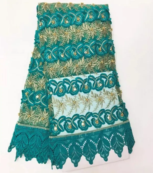 Ткань для платье свадебное Желтый Франция Кружево последние hojilou 3D Африканский