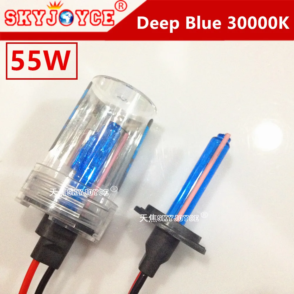 2X55W темно синий 30000K H7 h1 h3 h8 h11 55w hid синие h10 9005 9006 H27 h4 1 Фиолетовый Розовый Зеленый