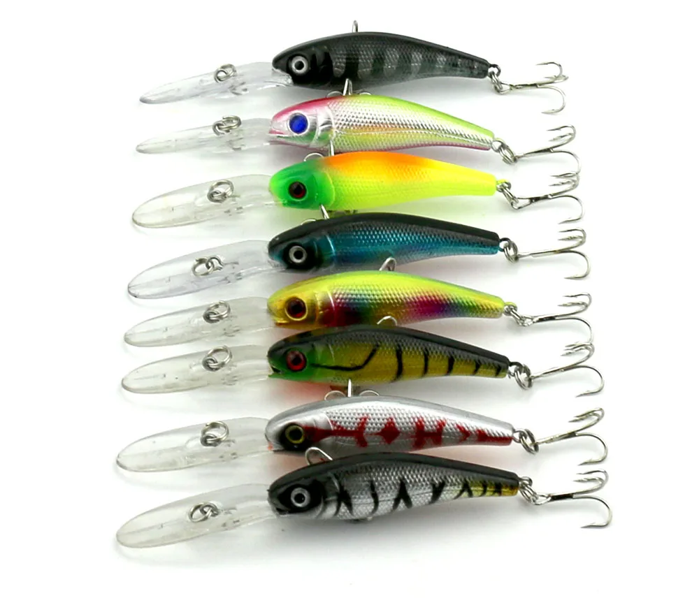 Приманка Minnow 8 шт. 10 см 7 6 г приманка для рыбалки жесткая наживка ловли рыбы