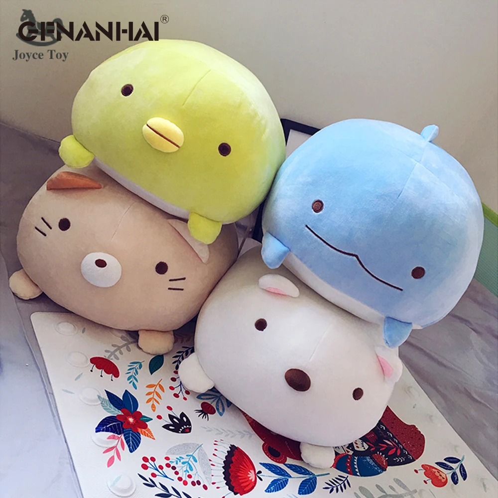 

1 шт. 60 см kawaii угловая био Подушка японская анимация Sumikko Gurashi плюшевая игрушка мягкий пух хлопок подарок на День святого Валентина для девочк...