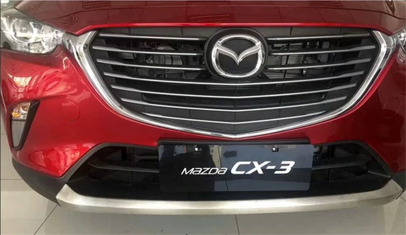 Для Mazda CX-3 2018 бамперный диск бампера высокое качество Нержавеющая сталь Передний