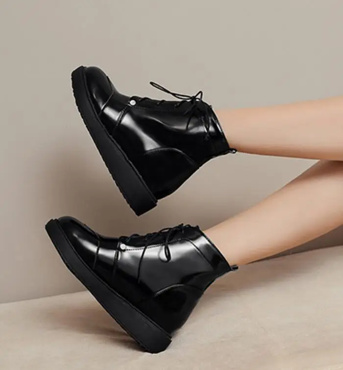 Женская обувь на танкетке Chaussure Femme Размеры 26-66 Зимняя женская Женские ботильоны