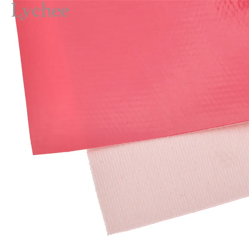 Lychee Life 29x21 см A4 зеркальный из ПВХ кожи ткань сплошной цвет искусственная кожа DIY