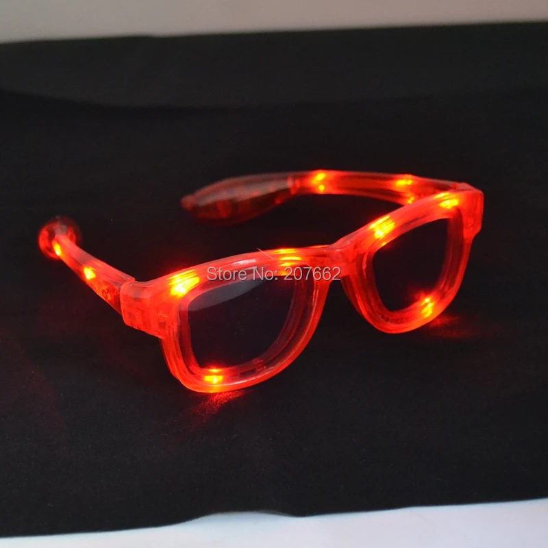 

Free shipping 240pcs/lot 3mode led flashing glow glasses light up glasses frame for Dances/Party Supplies Decoration