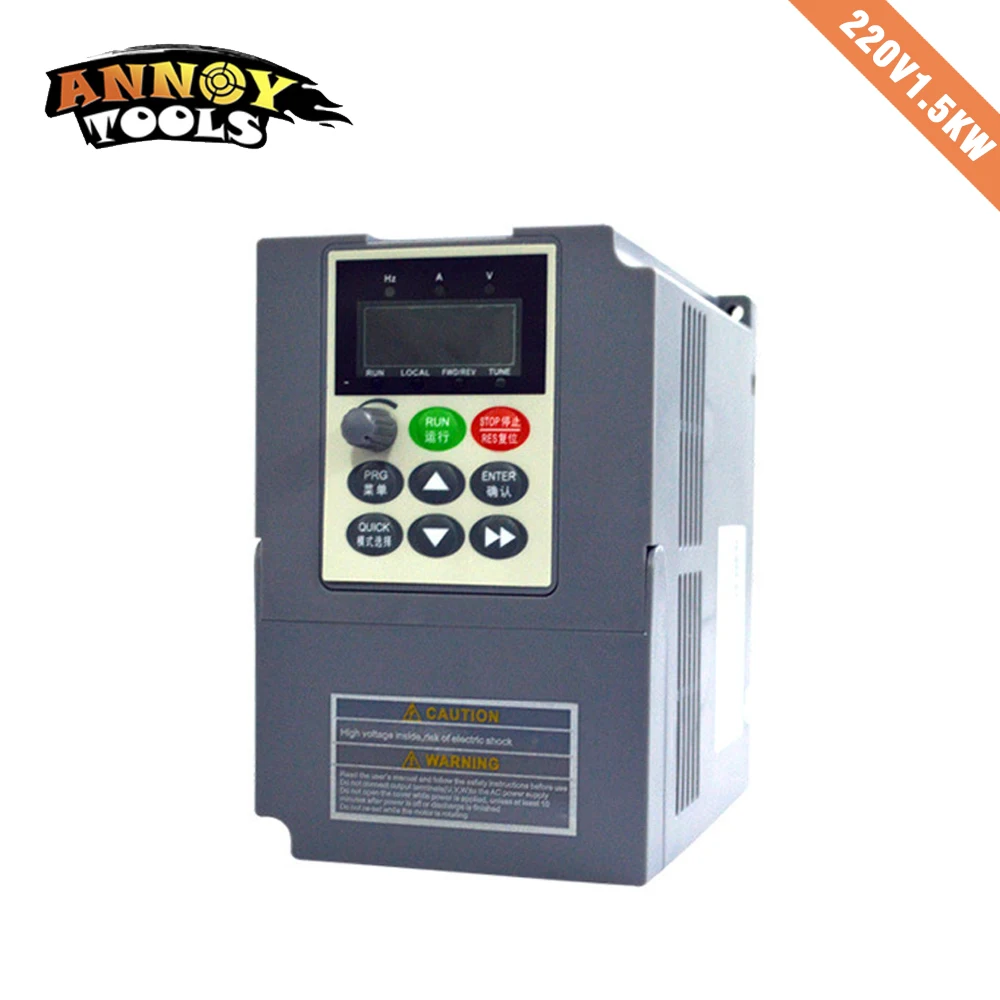 1.5KW 220 V однофазный входной преобразователь частоты 7A v 3 фазный выходных частот