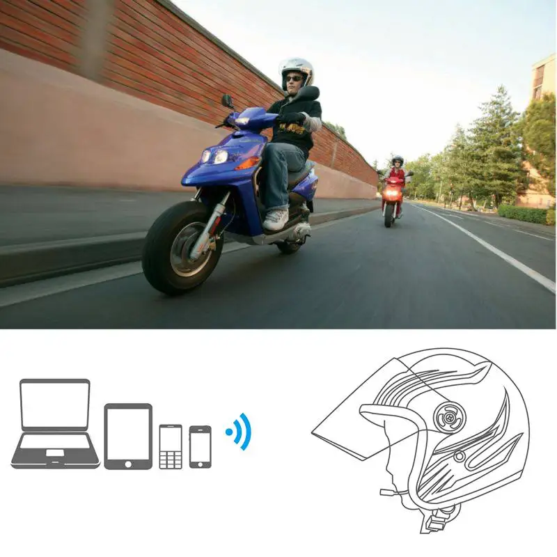 Профессиональные беспроводные Bluetooth наушники для мотоциклетного шлема с