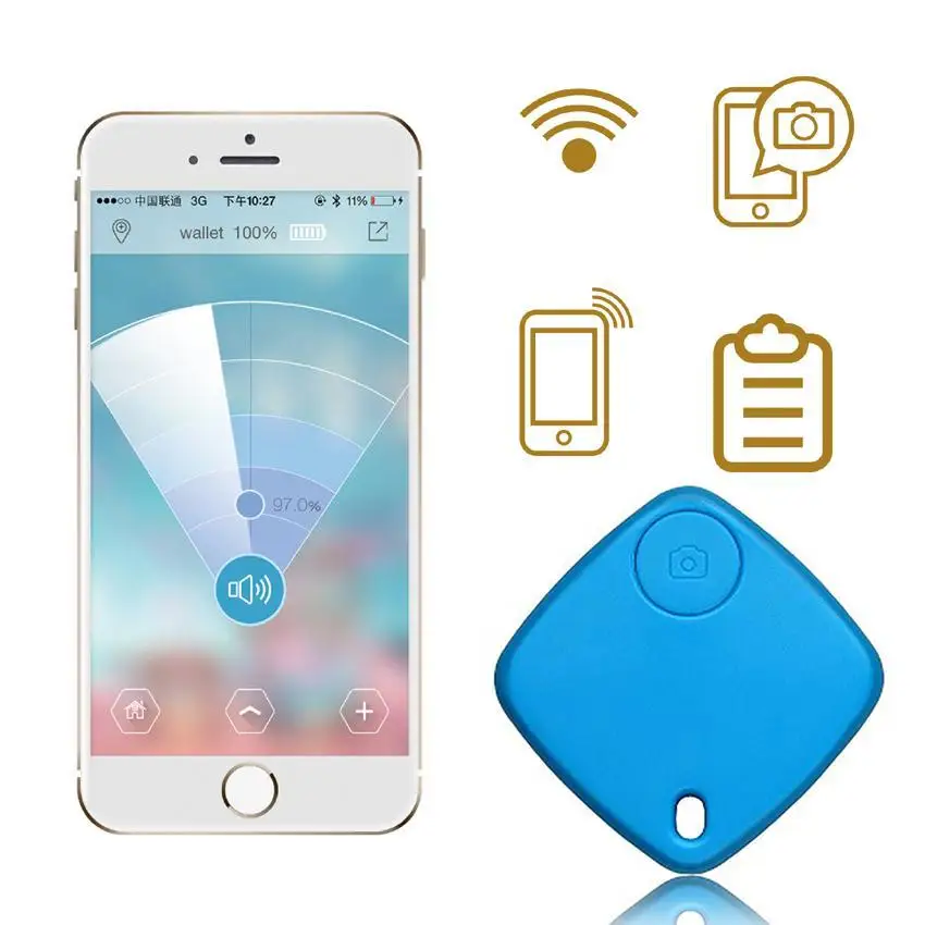 Беспроводной bluetooth трекер смарт бирка Детская сумка кошелек брелок для домашних