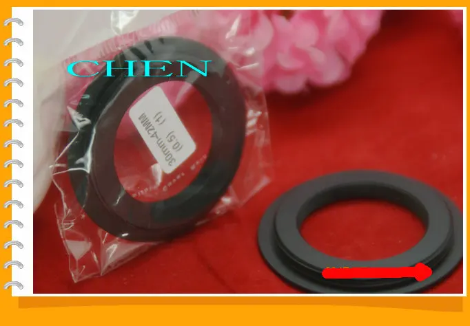 

M30 - M42 flange adapter ring ring after laszlo turn to 30 mm X 0.5 lens M42 screw