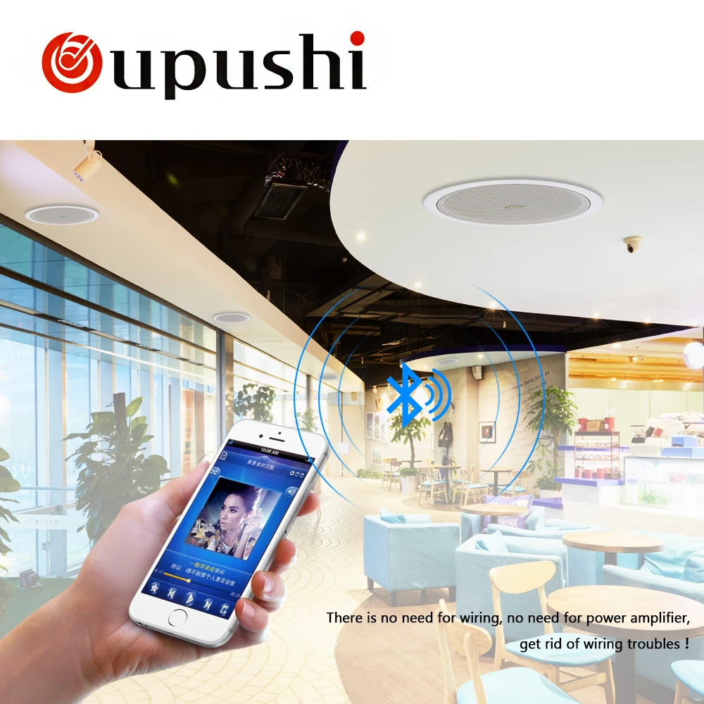 Oupushi TD205 3-6 Вт PA в потолок Динамик домой фоновая музыка потолок Динамик с хорошее качество