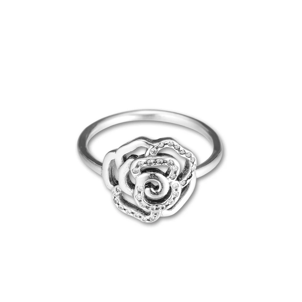 CKK кольцо Роза Кольца для мужчин и женщин anillos mujer женское кольцо обручальное Обручальное Серебро 925 пробы ювелирные изделия