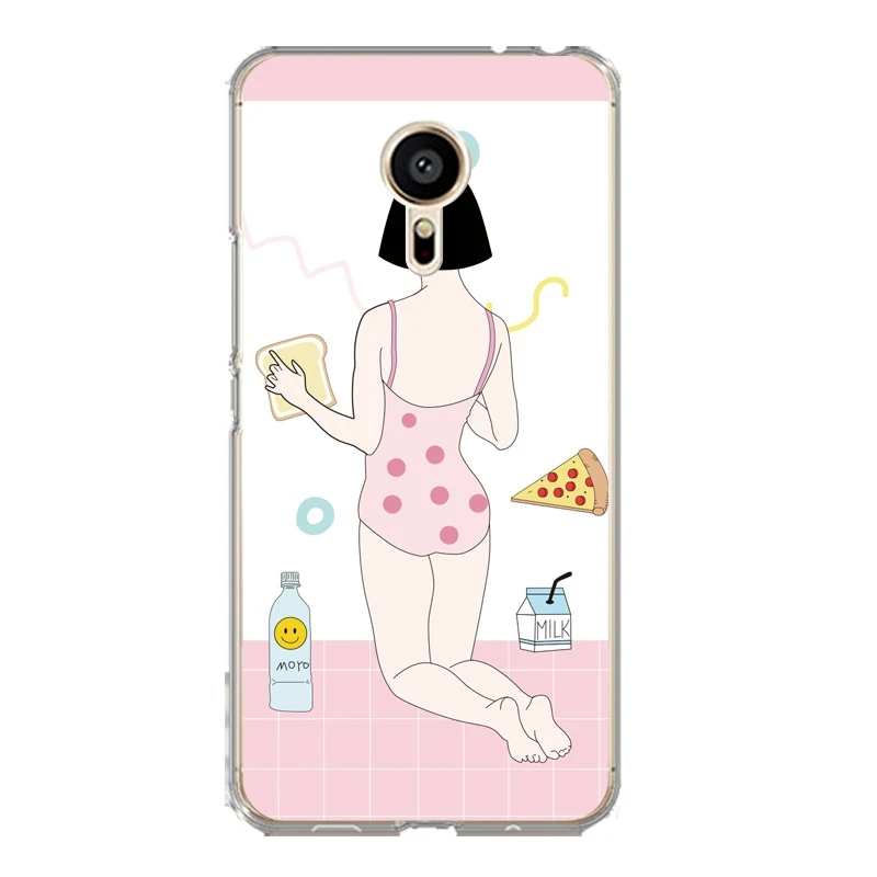 Rainbow Soft Clear TPU Phone Case For meilan MX6 pro6 U20 U10 A5 M5 M5S E E2 Duck Printed Snack Bags Cover Free Shipping | Мобильные