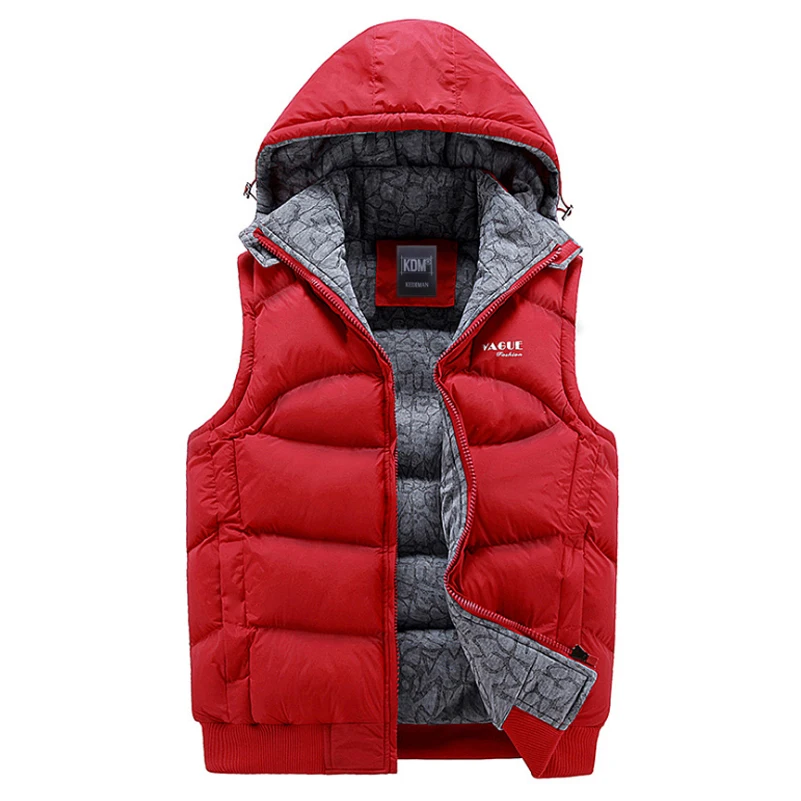 Мужская куртка без рукавов жилеты Зимние новые модные повседневные пальто фирменный мужской жилет с