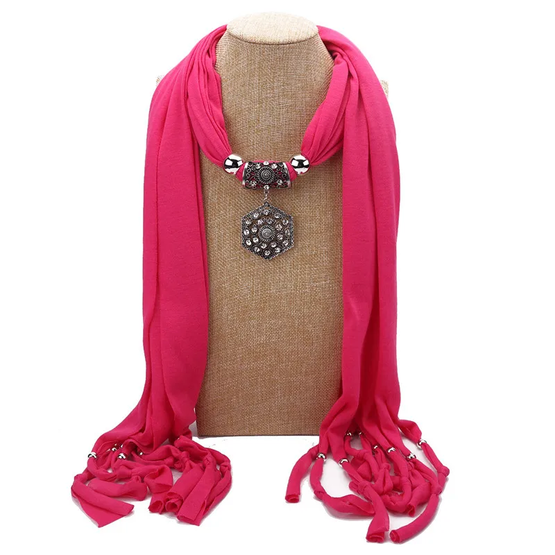 Мода от Ahmed винтажный сплав геометрические Стразы подвеска кисточка шарф