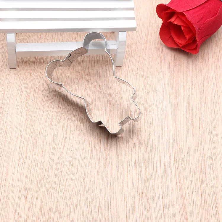 1 шт. резак для печенья из нержавеющей стали в виде милого медведя|steel cookie cutter|stainless