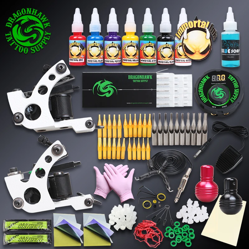 Профессиональный набор для татуировки 2 ручной работы машинка резки проволоки