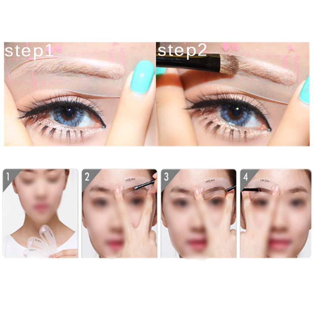 Бровей Трафарет макияж дизайн 4 стиль|eyebrow stencil|stencil eyebrowmake-up |