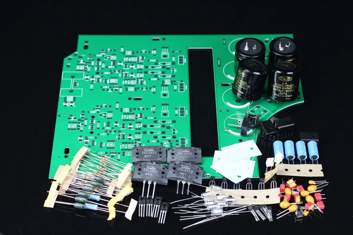 DIY черный корпус клон Naim NAP200 комплект усилителя мощности 75 вт + L6-24 | Электроника