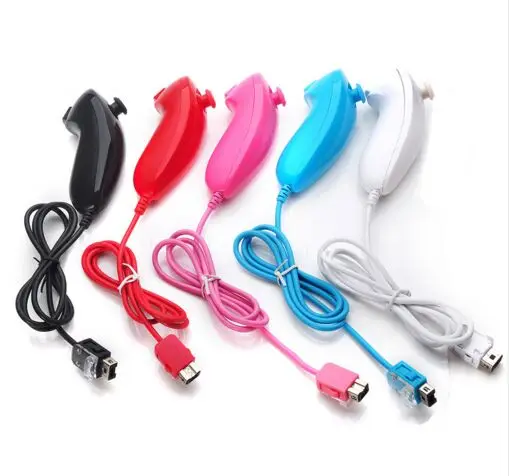 1 шт. черный цвет для пульта дистанционного управления NUNCHUCK Wii black nunchunk пульт usb