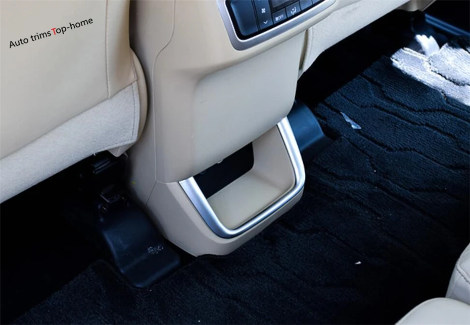 

Yimaautotrims Rear Armrest Box Decoration Strip Interior Mouldings Cover Trim Fit For Toyota Highlander KLUGER 2017 2018 2019