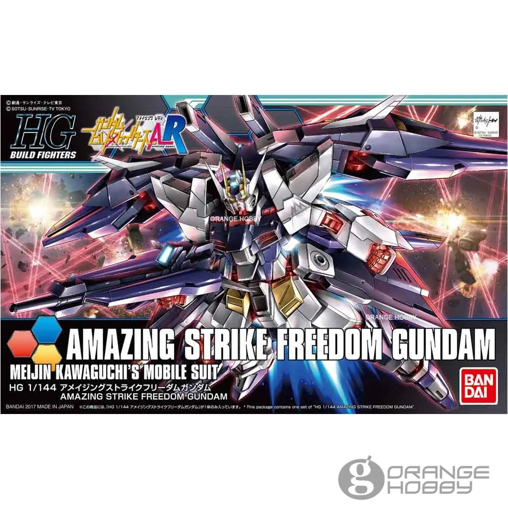 OHS Bandai HG сборные истребители 053 1/144 удивительный Страйк Фридом Gundam Meijin Kawaguchis мобильный костюм сборные модели комплекты