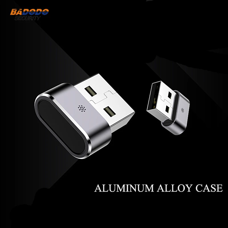 Алюминиевый мини USB считыватель отпечатков пальцев Модуль устройства для Windows 7,8, 10 hello биометрический ключ безопасности PC файл безопасности