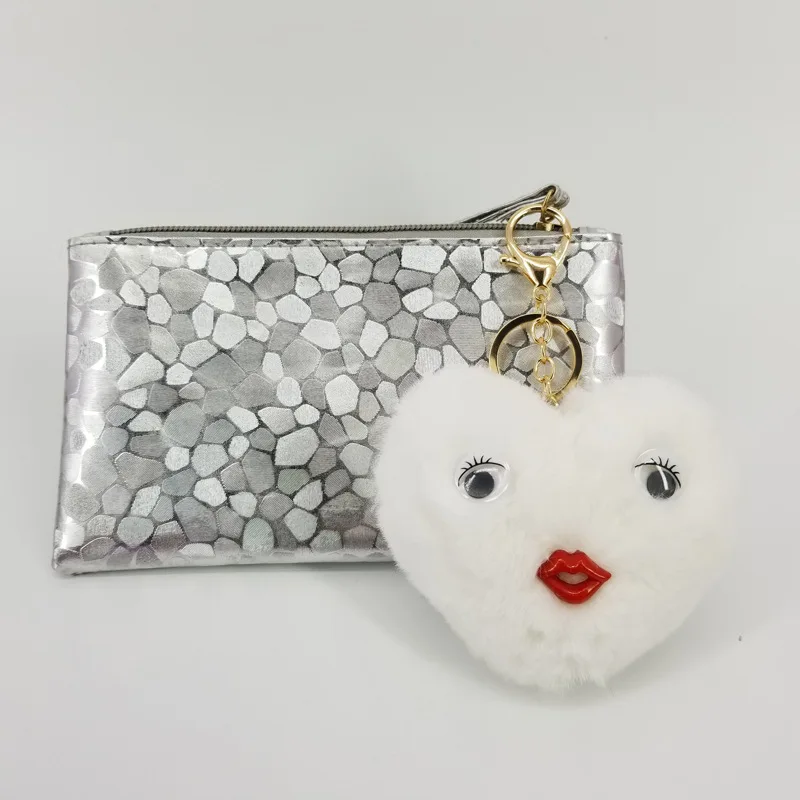 Mini Plush Kawaii BTS bt21 Cute Fur keychain Soft Toys Fashion Kids Dolls fluffy Charm Baby For Girls Women gift | Игрушки и хобби