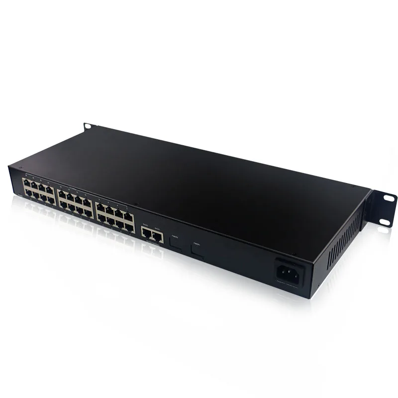Высококачественный 24 порта 10/100 м и 2-100/1000 uplink IEEE802.3af PoE переключатель для сети