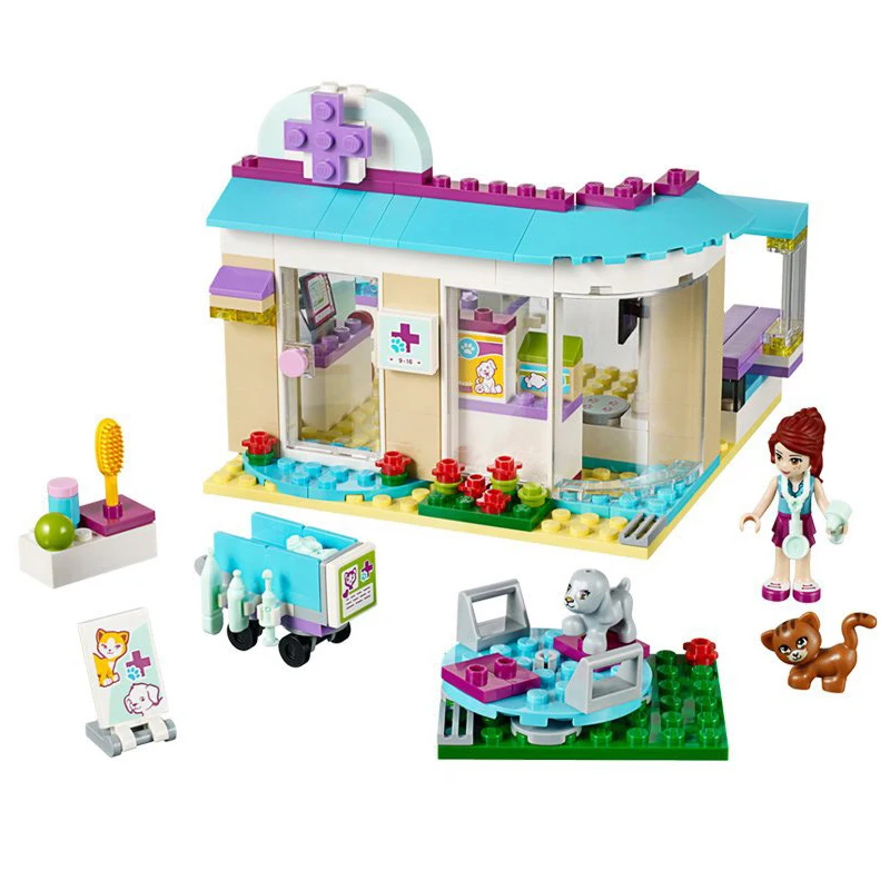 BELA 10537 Vet Clinic строительные блоки, кирпичи, 41085 друзья, фигурки, игрушки для девочек, подарок на день рождения, игрушки