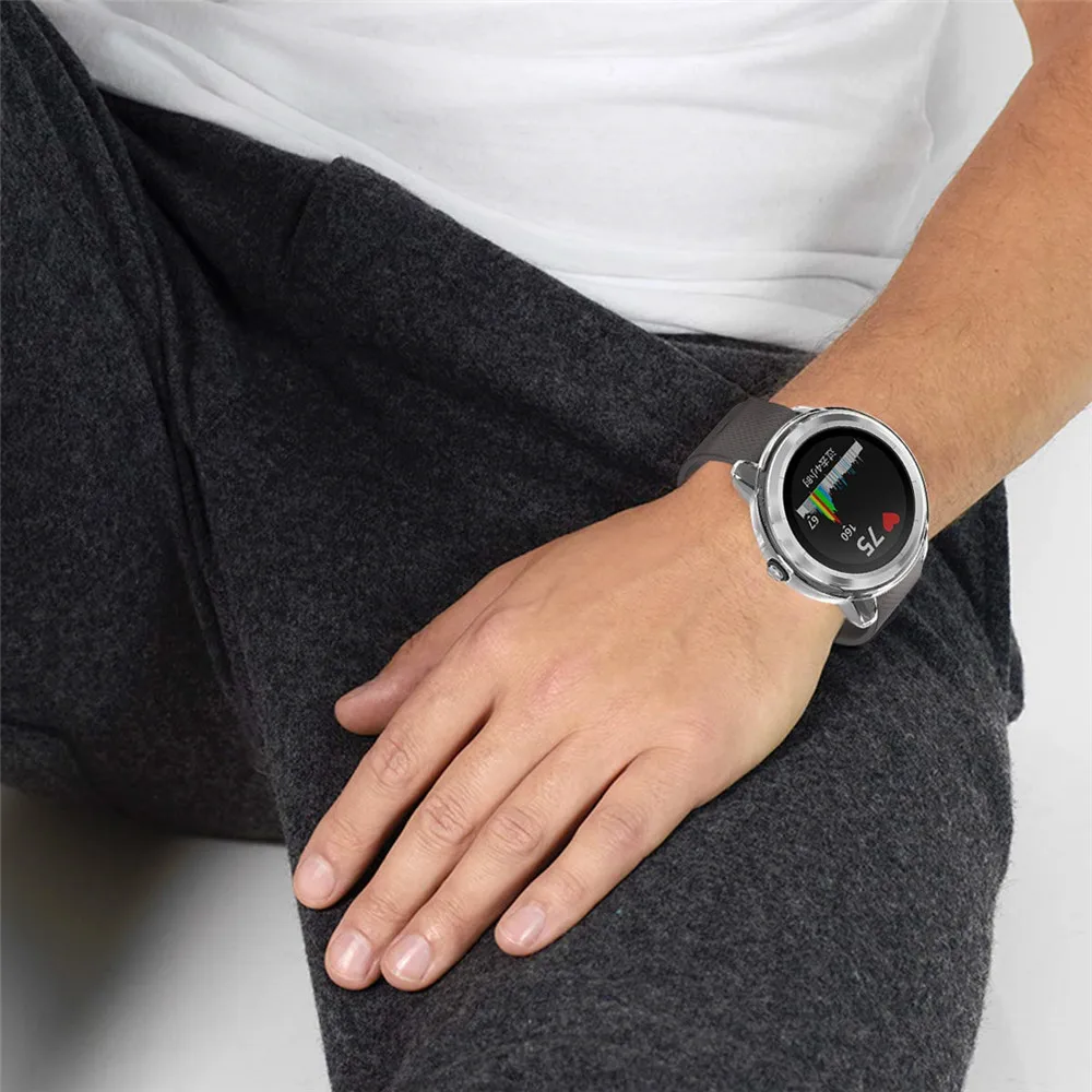 Чехол для Garmin Vivoactive 3 защита корпуса ультра тонкое покрытие из ТПУ диаметр 45 4 мм