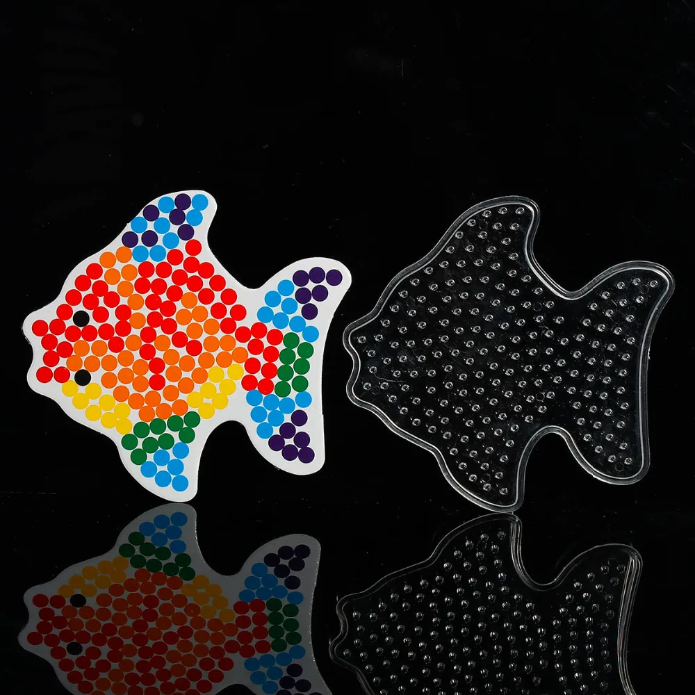 Пластиковый пегборд для детей Hama Craft Beads DIY с формочкой рыбьей бумаги 9 5x9 5 см 1