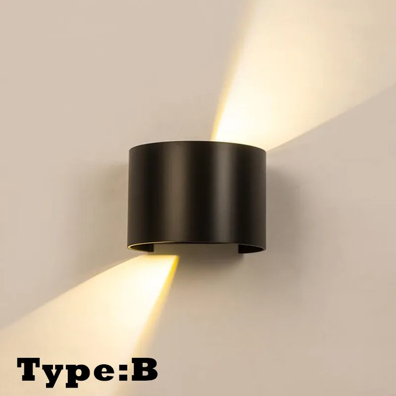 Настенные лампы 9 Вт 12 светодиодное уличное настенное бра водонепроницаемый