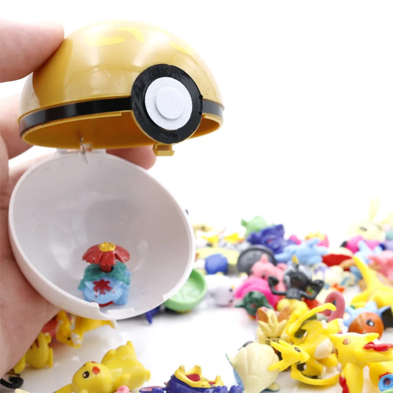 Pokeball 144 различных дизайнов 2 5 3 см мини фигурки горячие игрушки Аниме Фигурки