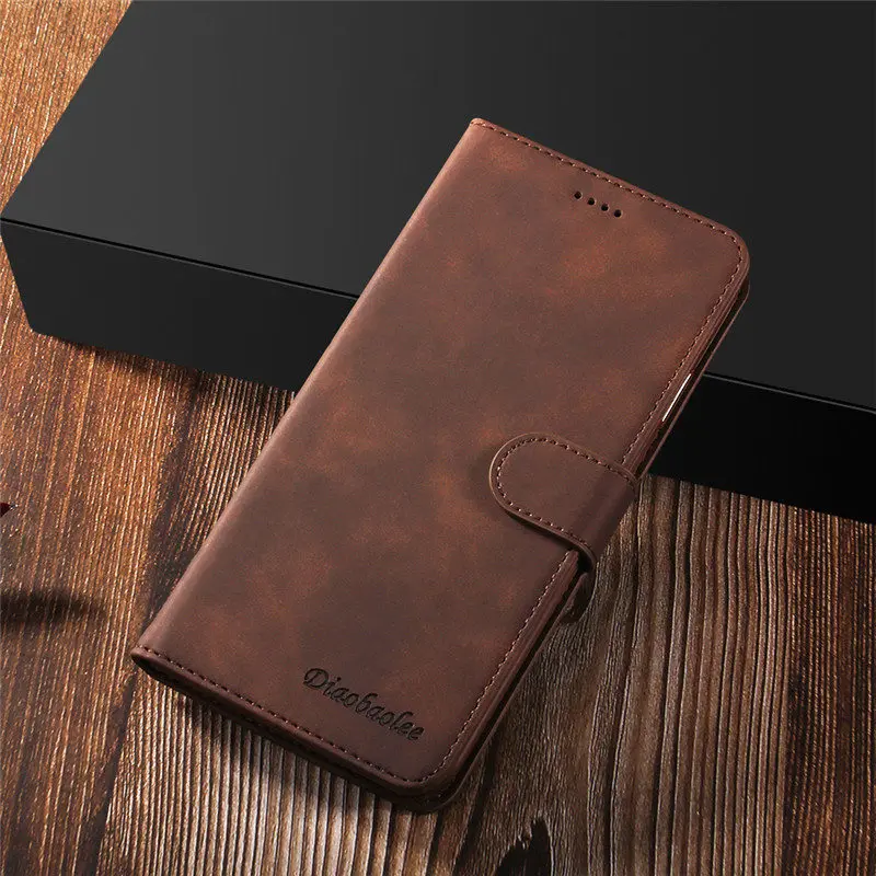 Кожаный чехол-бумажник с откидной крышкой для huawei P20 P30 mate 20 30 Pro Lite 5G Psmart Plus Y9 Y7 Nova 5i 5 Honor 20 9X Pro Чехол для карт - Цвет: Dark Brown
