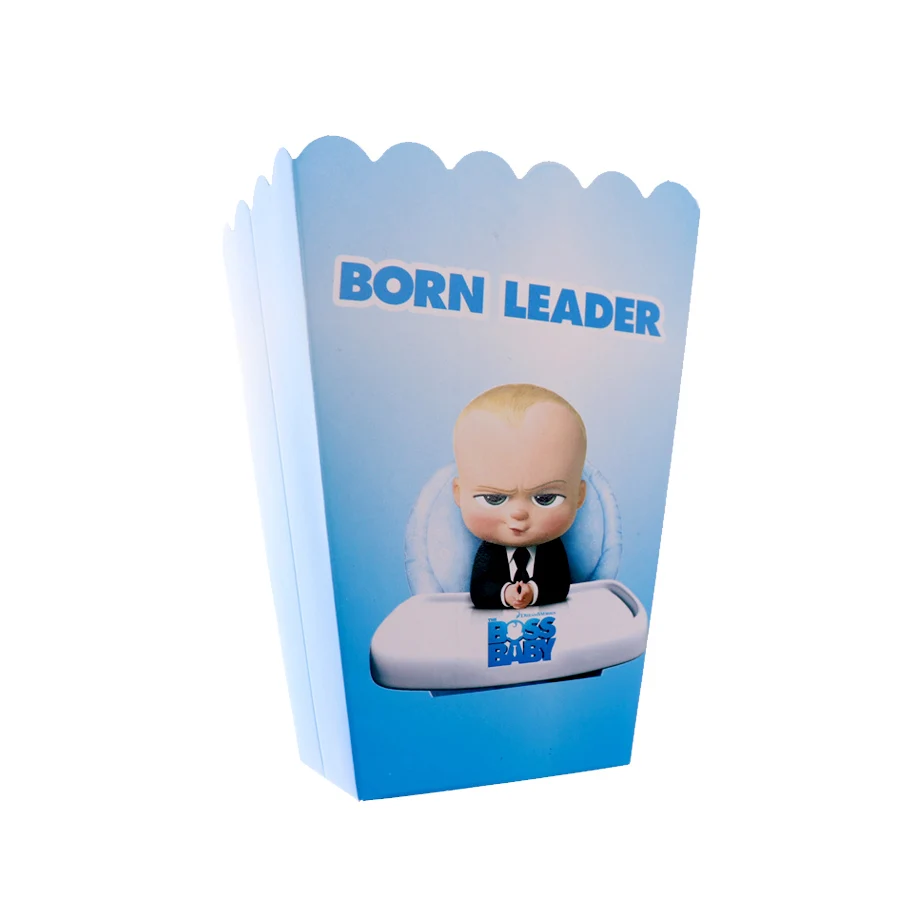 6 шт./упак. одноразовая посуда Boss baby Party Birthday Baby Shower popcorn Little аксессуары поставщик |