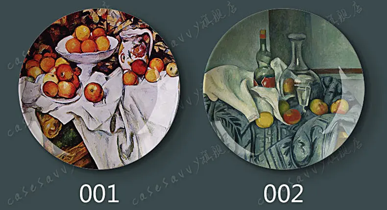 Cezanne живопись фарфоровая декоративная настенная подвесная тарелка сиденье диск керамический диск креативное искусство диск туалетный лоток